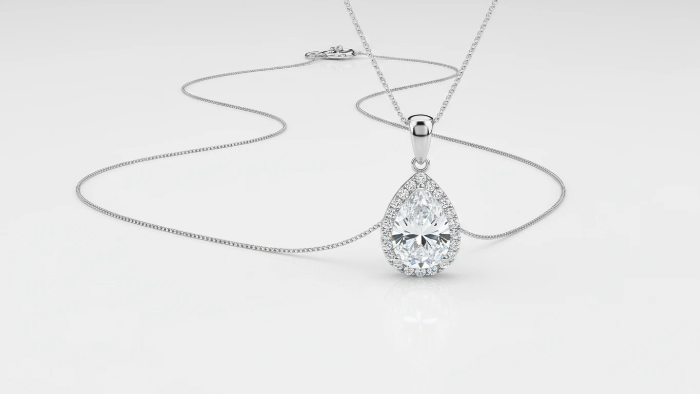 Colar com Pingente de Zircônia