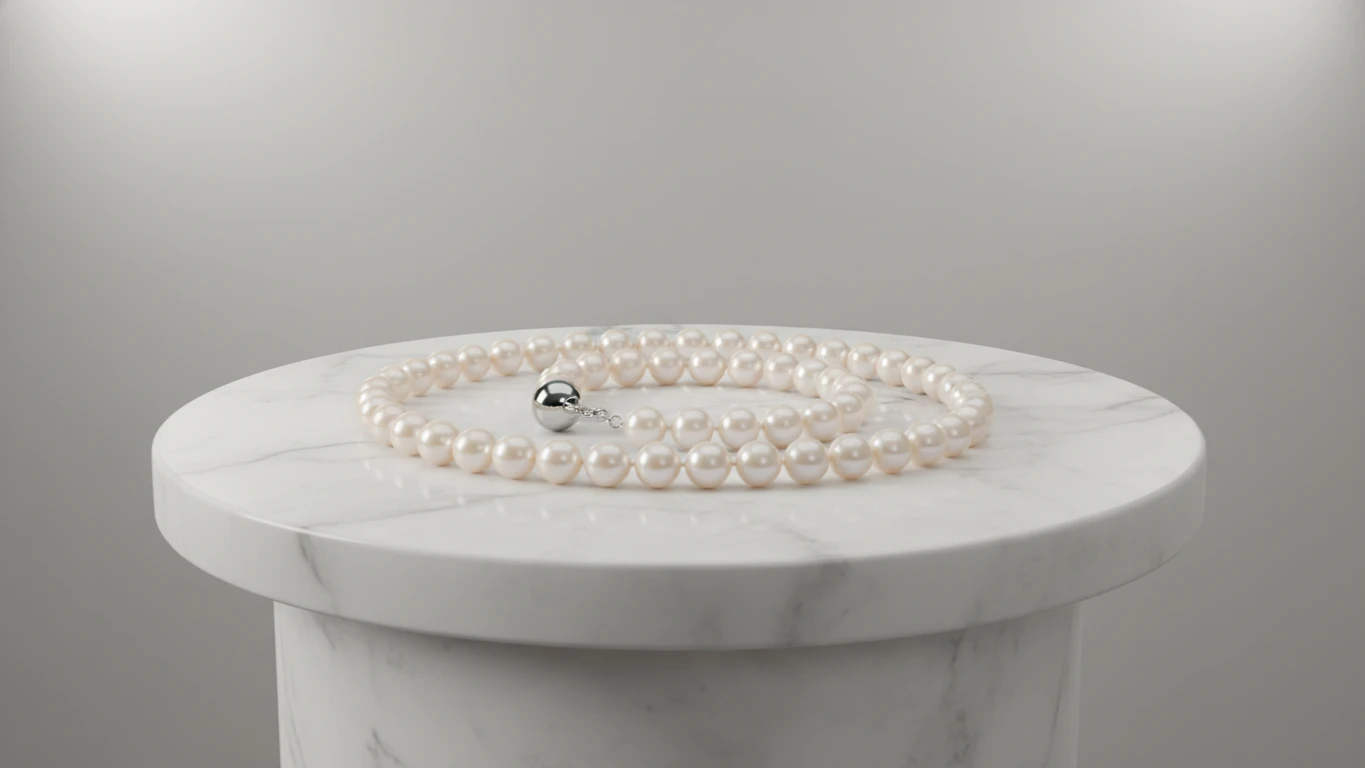 Colar de Pérolas Naturais Clássico