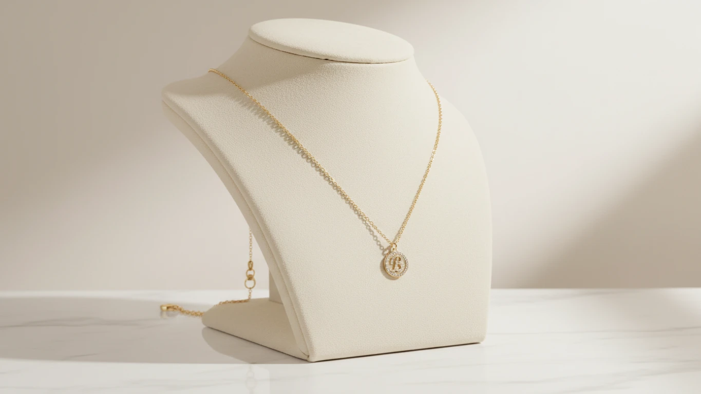 Colar ou Pulseira Personalizada com Inicial do Bebê