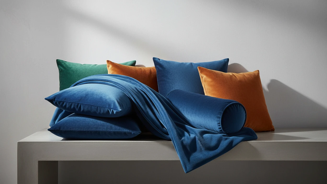 Conjunto de Almofadas de Veludo