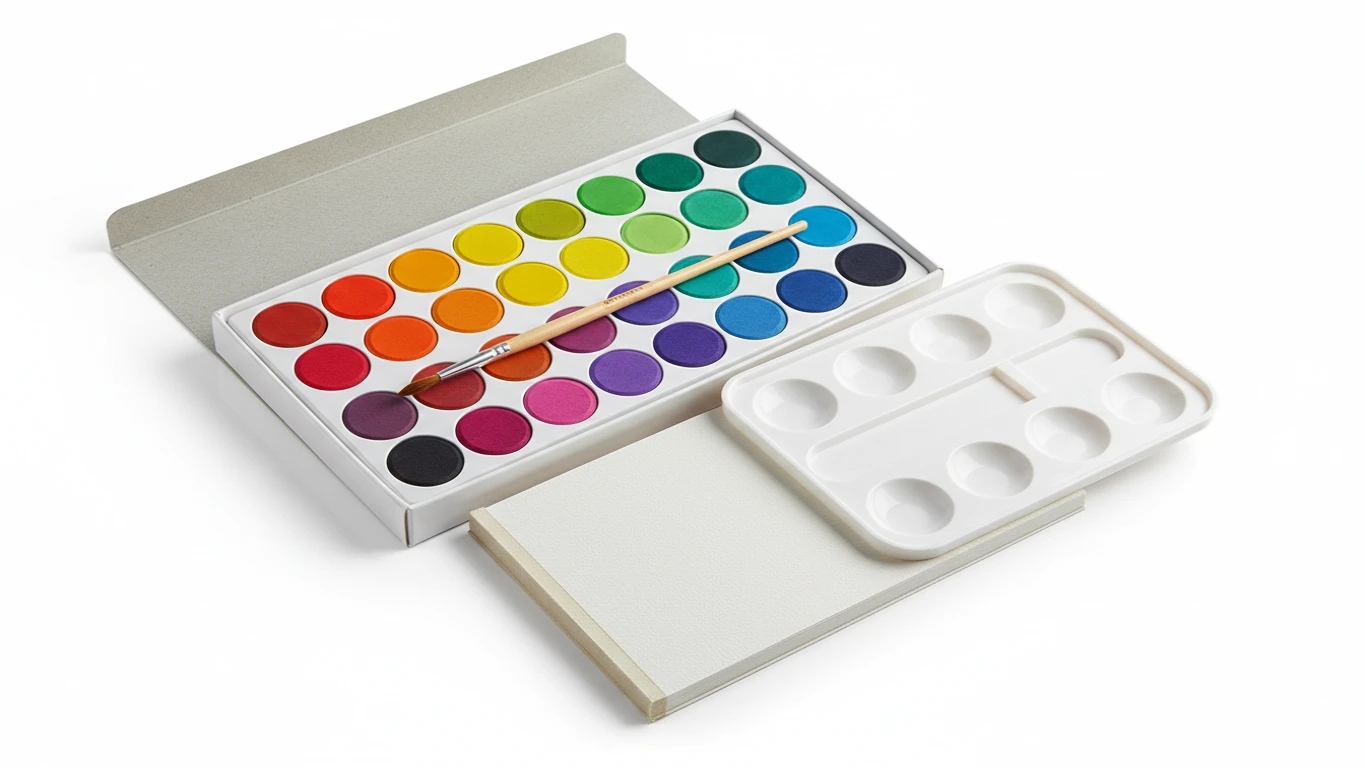 Conjunto de Aquarela para Iniciantes