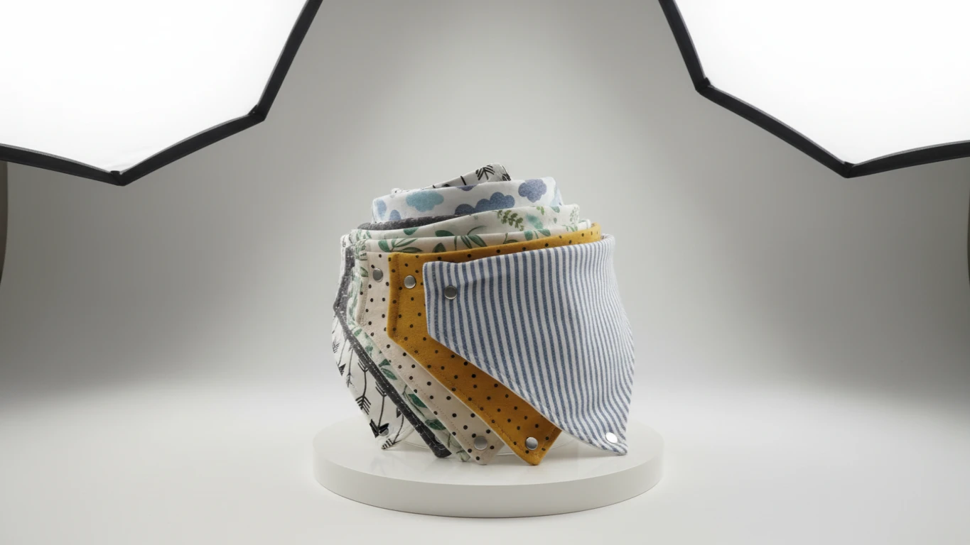 Conjunto de Babadores Bandana Estilosos