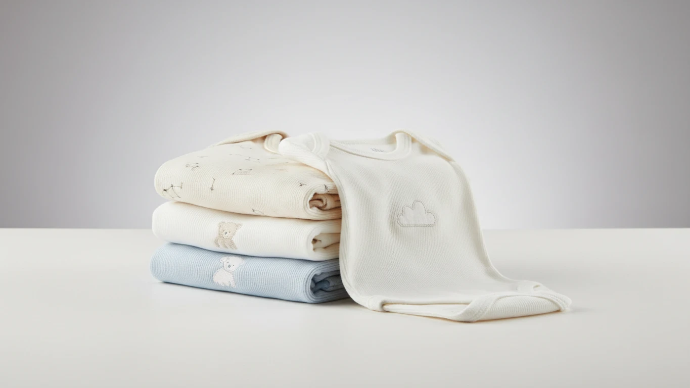 Conjunto de Bodies de Algodão Macio para Bebês