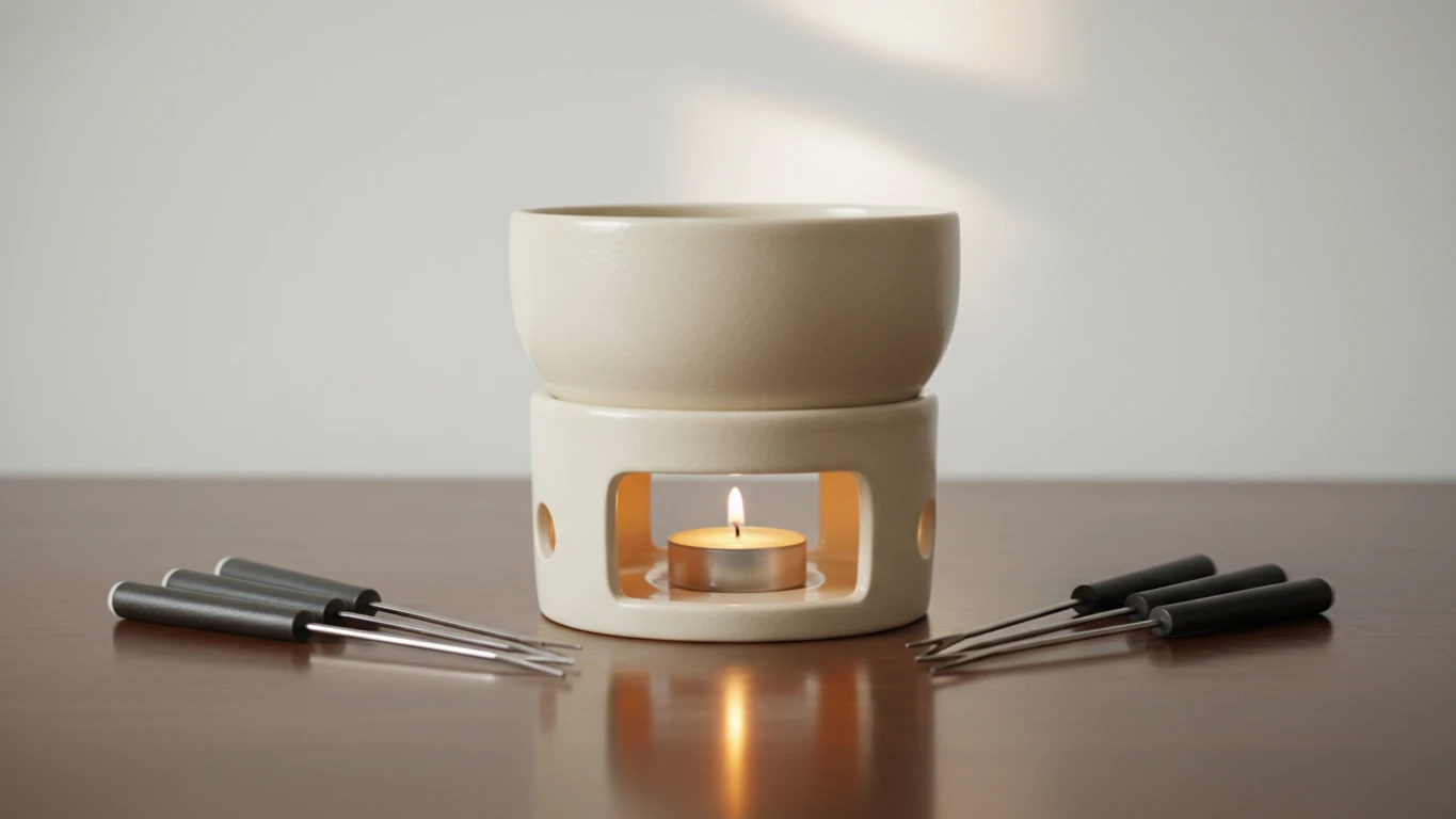 Conjunto de Fondue em Cerâmica
