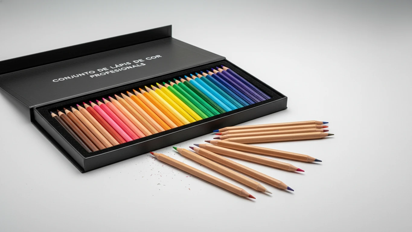 Conjunto de Lápis de Cor Profissionais