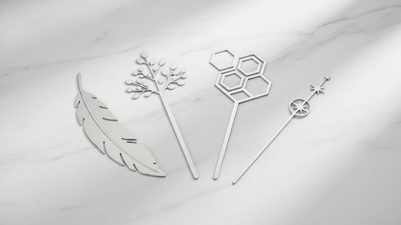 Conjunto de Marcadores de Página em Metal