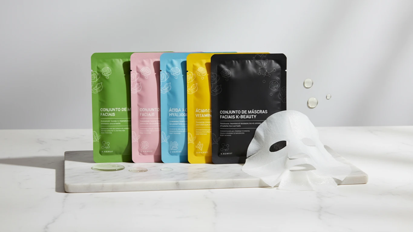Conjunto de Máscaras Faciais K-Beauty