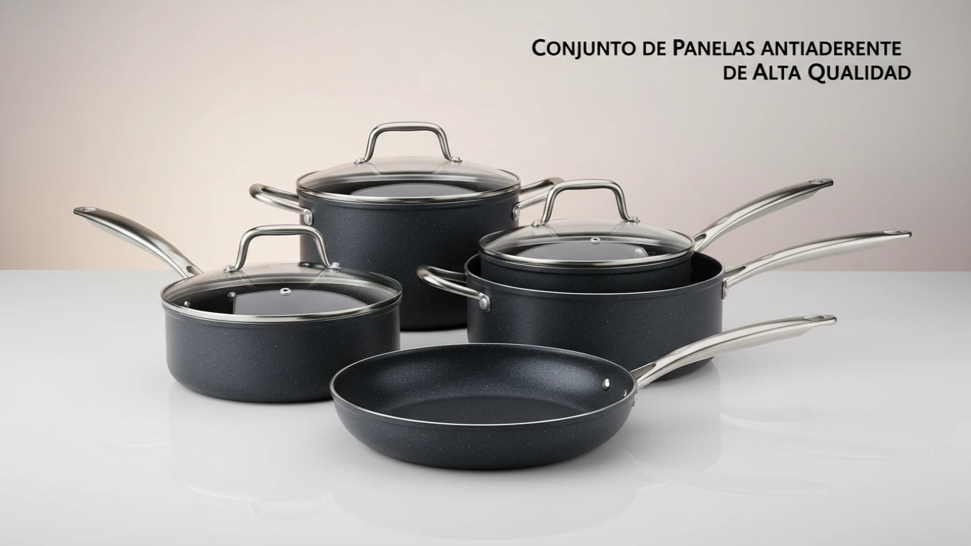 Conjunto de Panelas Antiaderente de Alta Qualidade