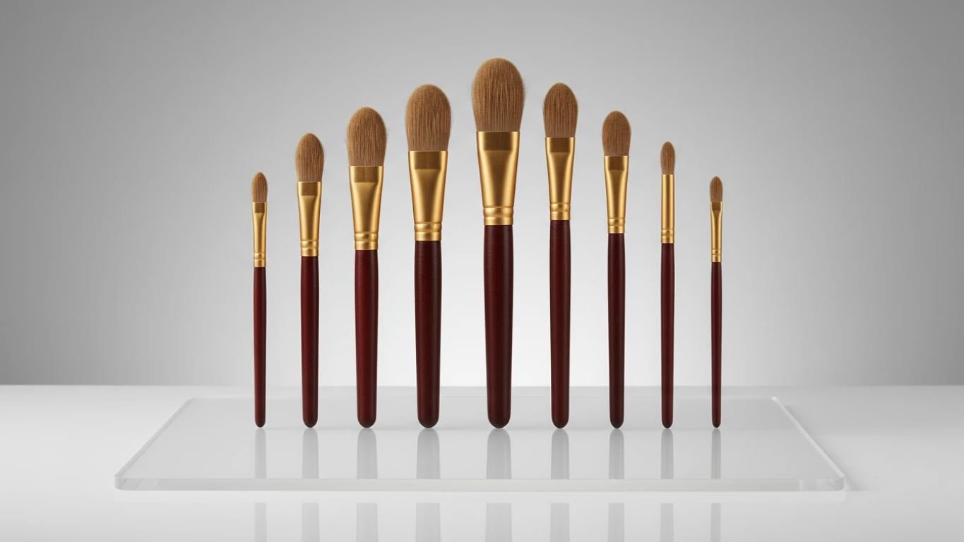 Conjunto de Pincéis de Cerda Natural