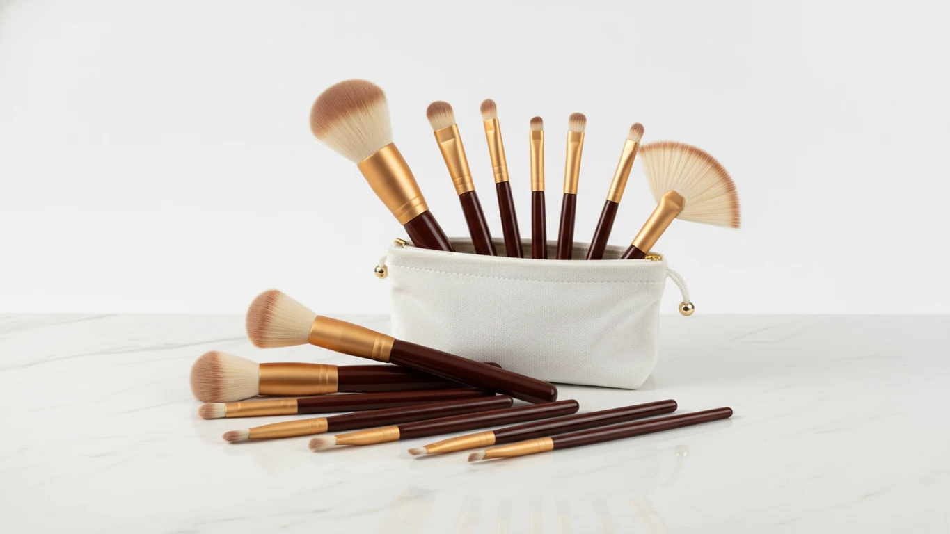 Conjunto de Pincéis para Maquiagem Profissional