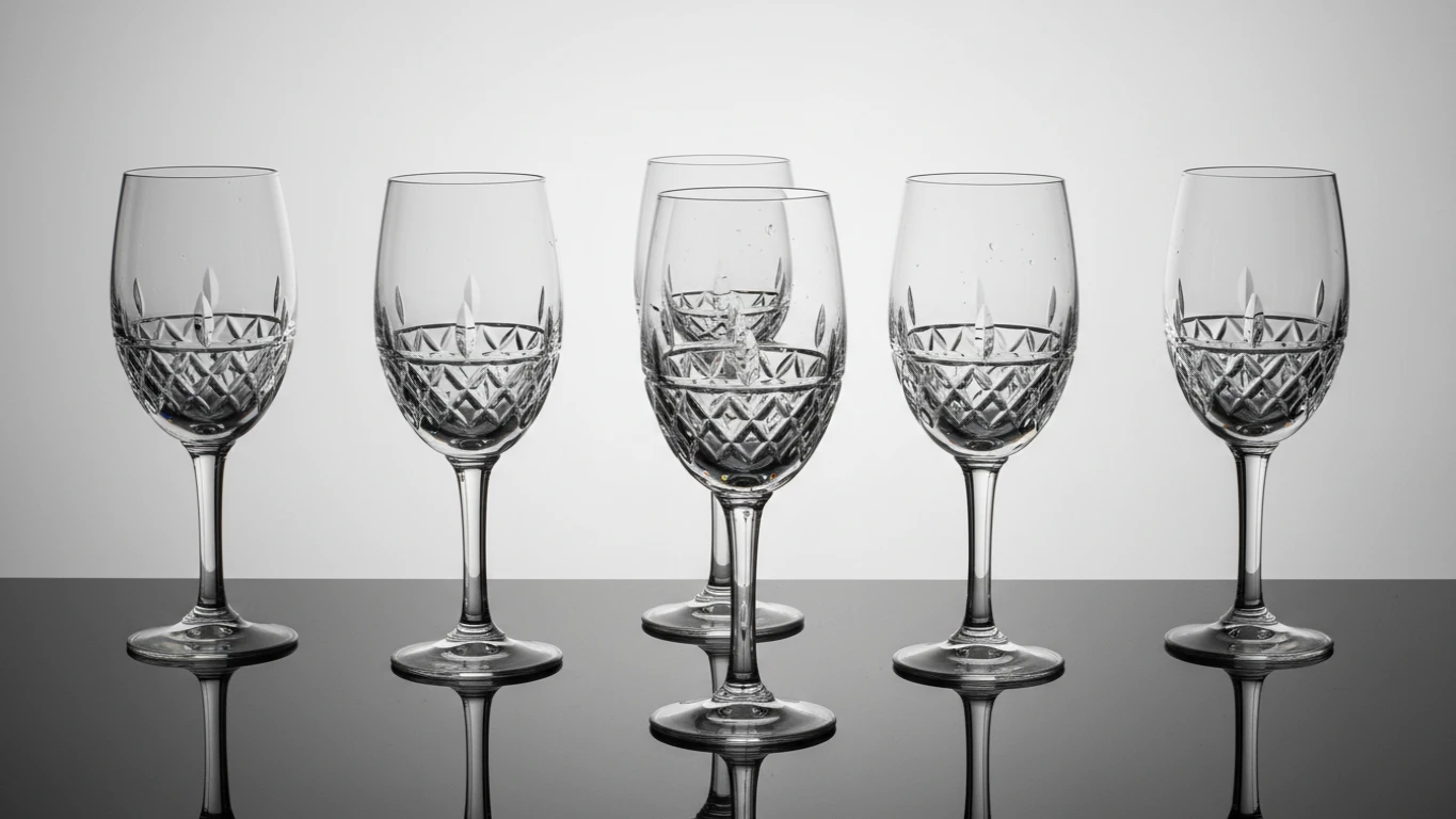 Conjunto de Taças de Cristal para Água