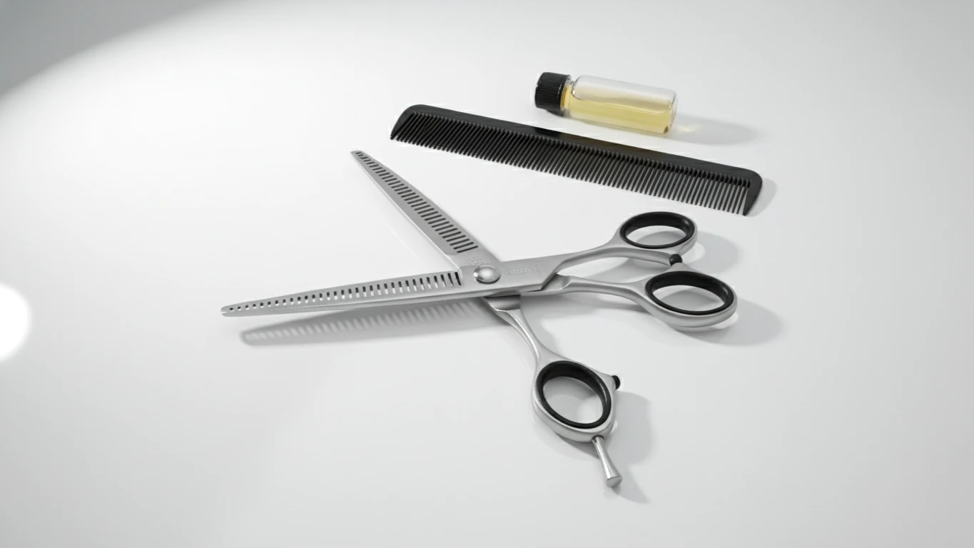 Conjunto de Tesouras de Corte e Desbaste