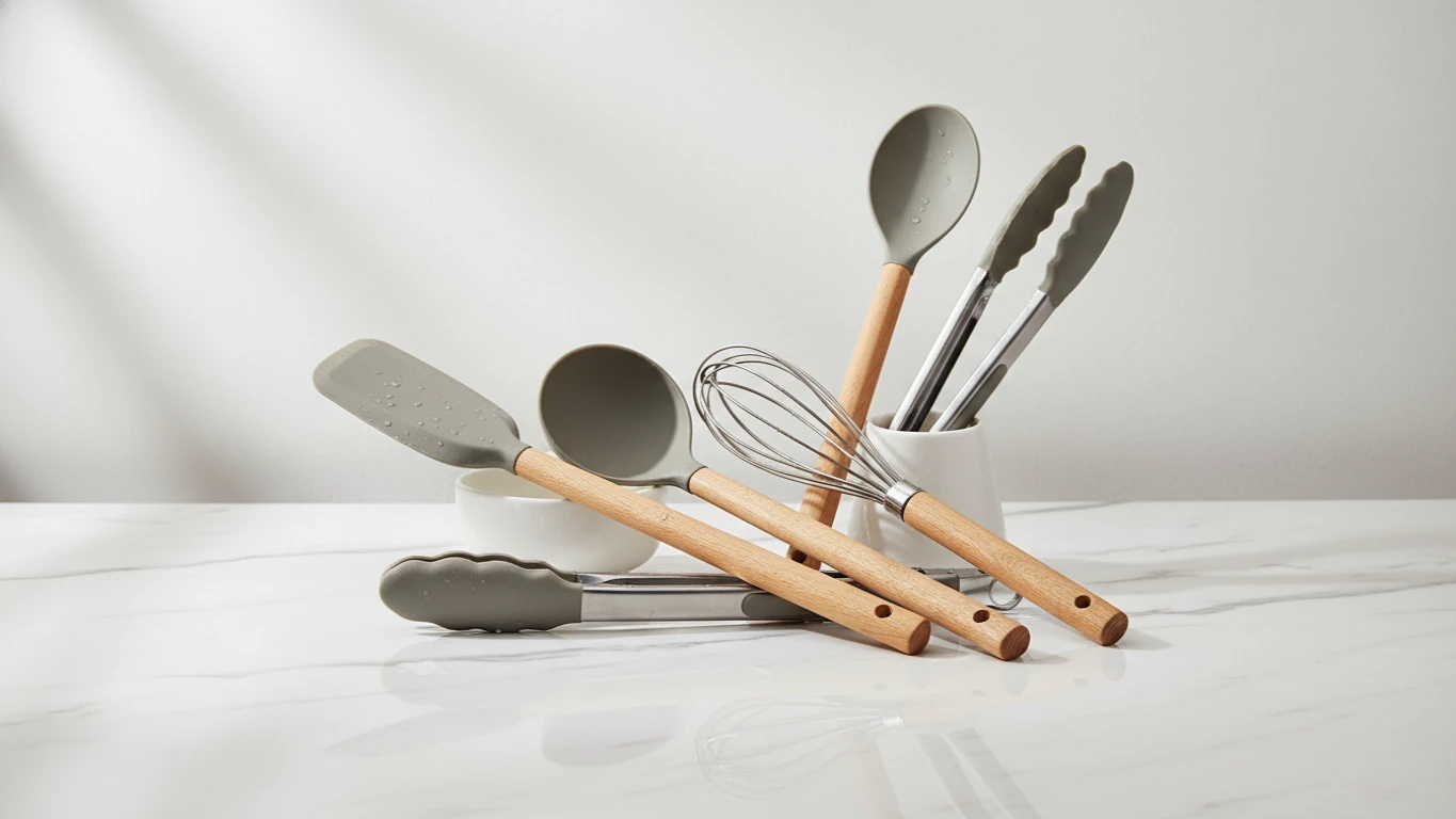 Conjunto de Utensílios de Cozinha em Silicone