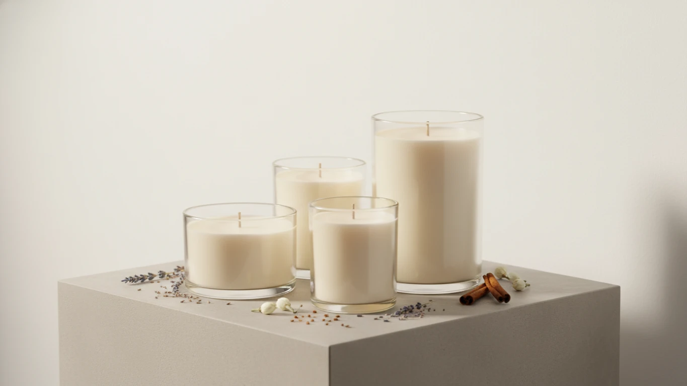 Conjunto de Velas Aromáticas de Soja Artesanal