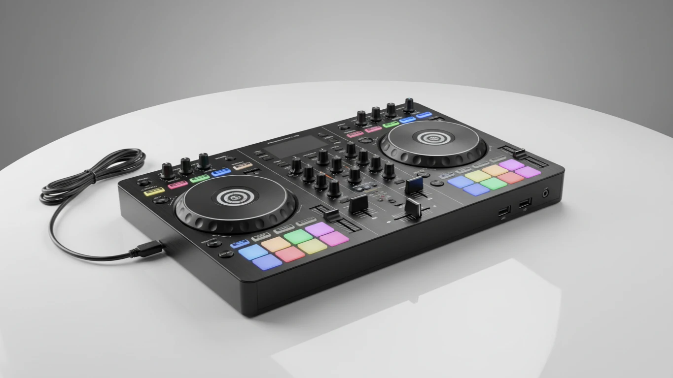 Controlador DJ Portátil USB