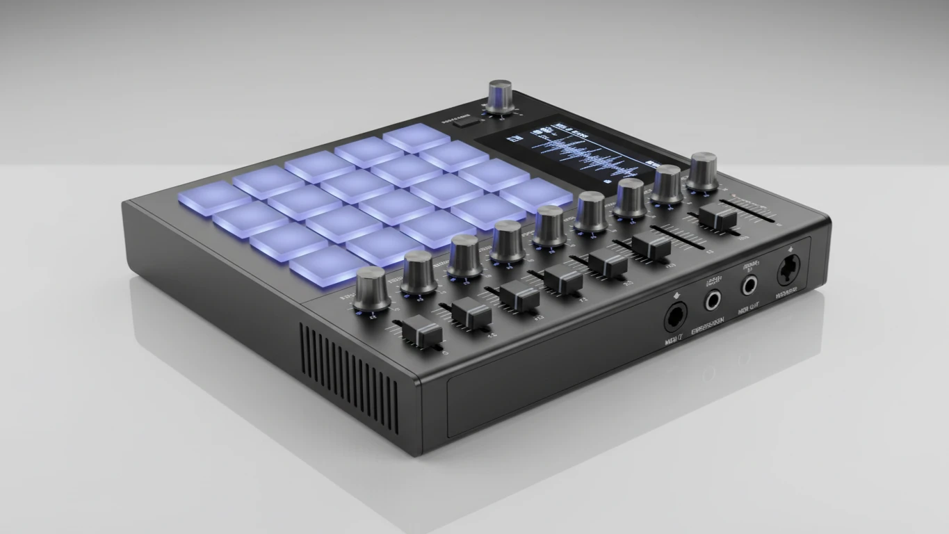 Controlador MIDI de Pads Compacto