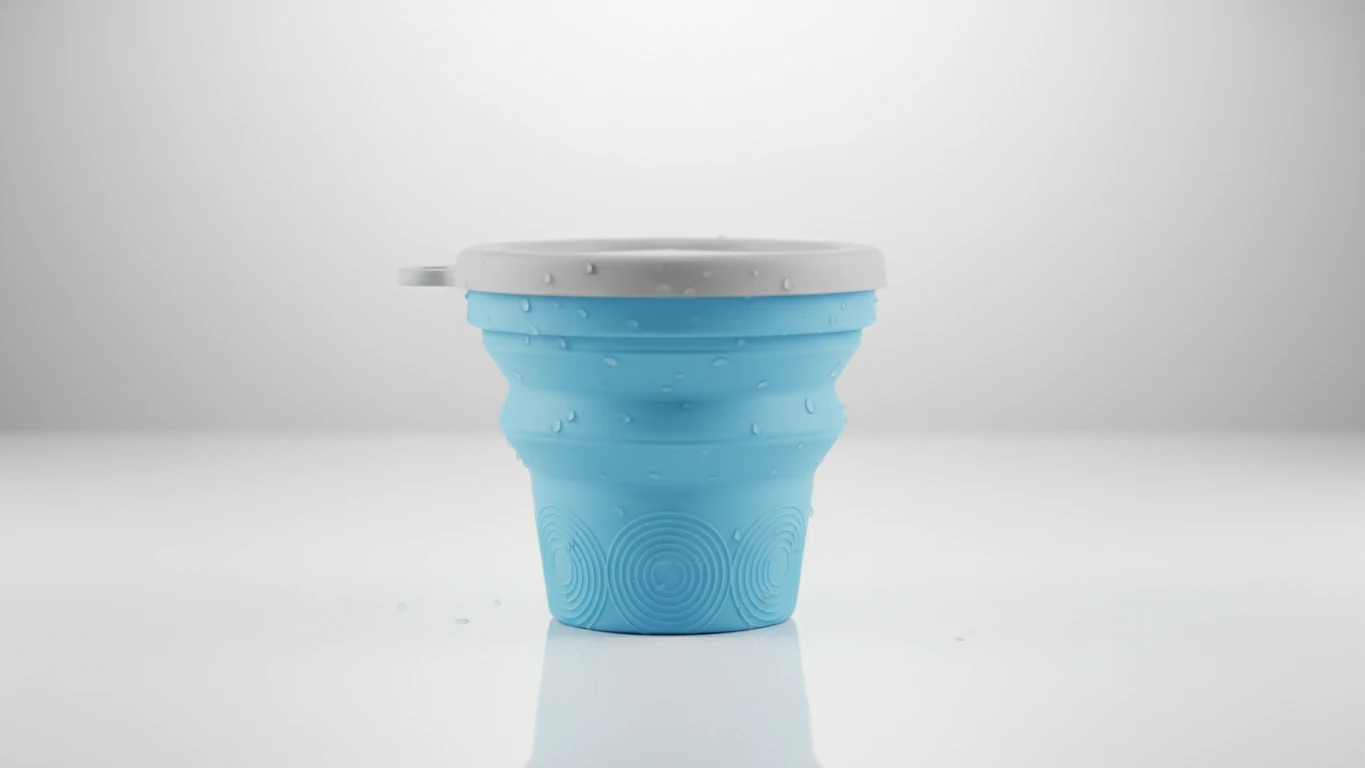 Copo Retrátil de Silicone Sustentável