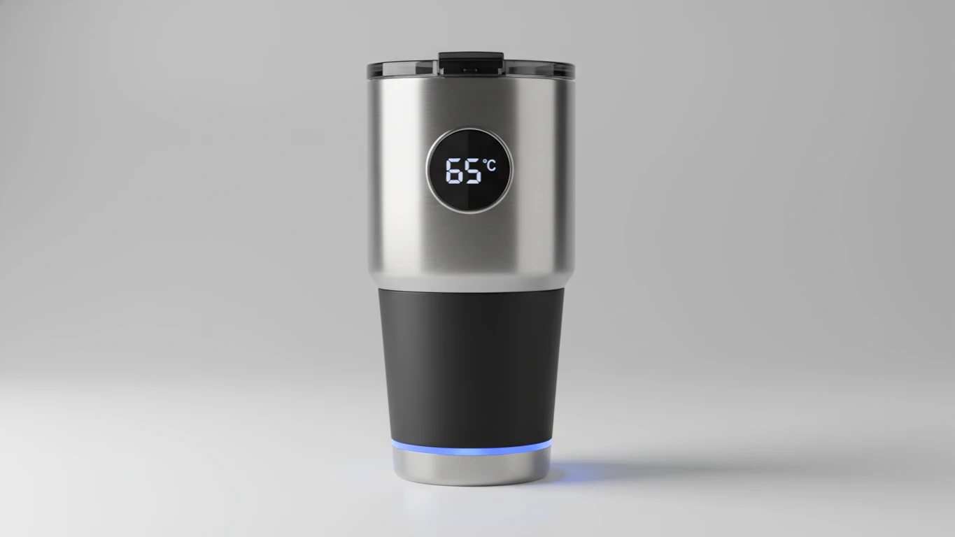 Copo Térmico Inteligente com Display de Temperatura