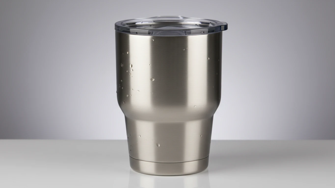 Copo Térmico de Aço Inox com Tampa