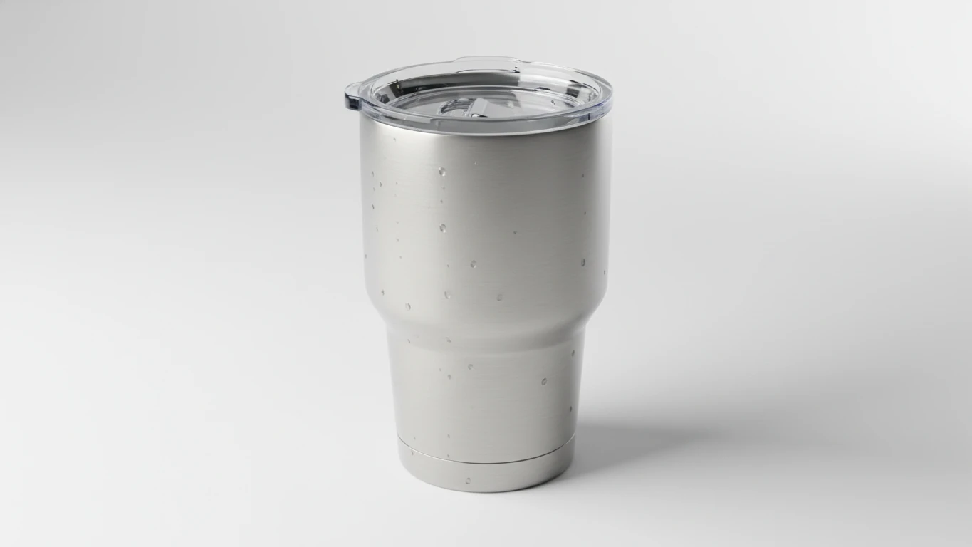 Copo Térmico de Inox com Tampa