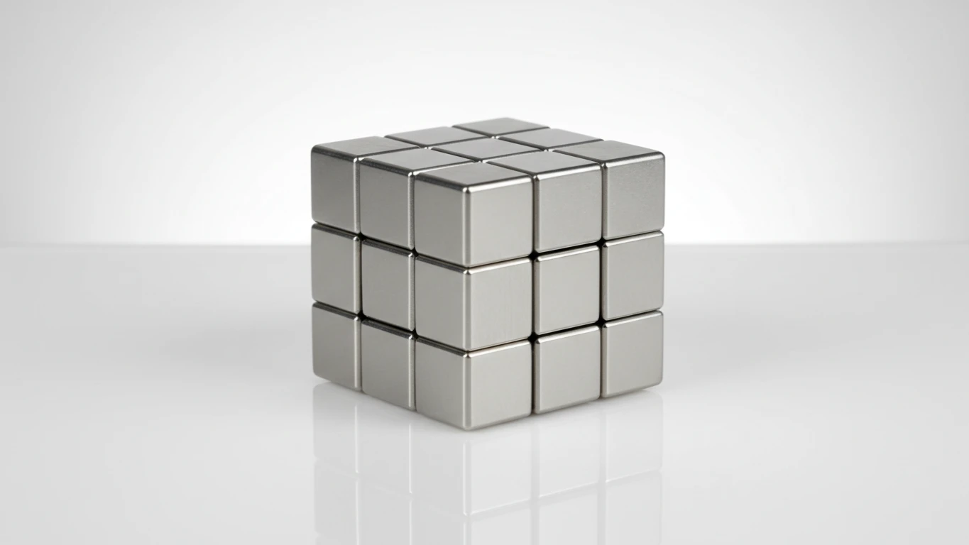 Cubo Infinito de Metal para Alívio de Stress