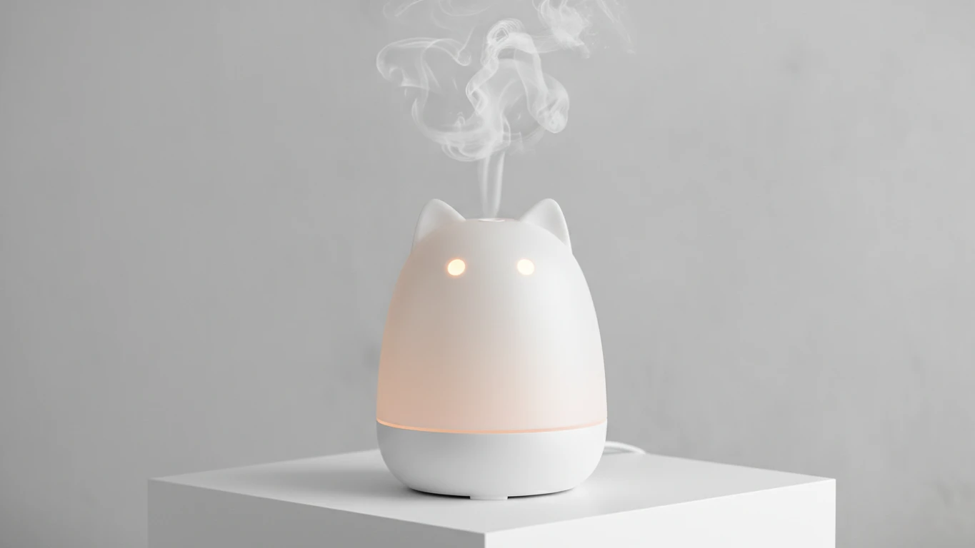 Difusor de Aromas Ultrassônico Gatinho