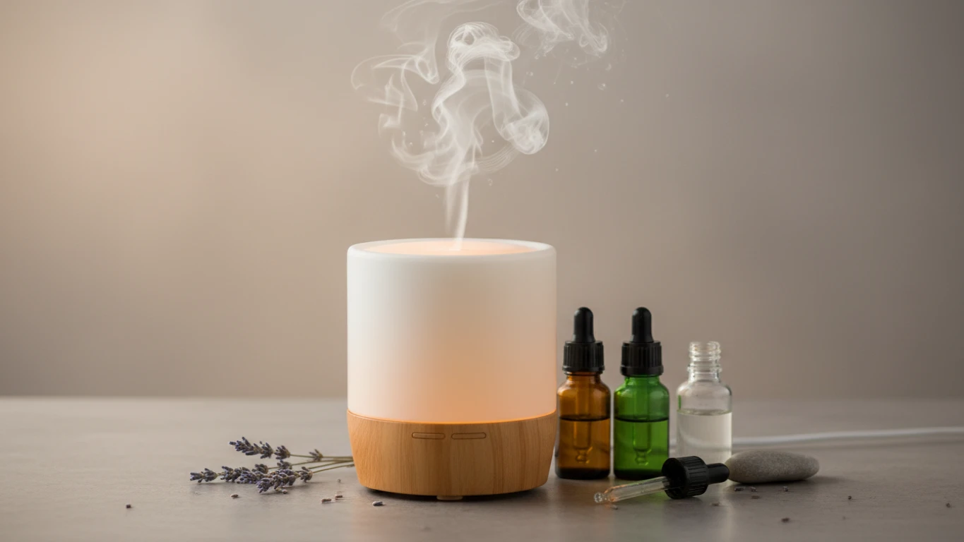 Difusor de Aromas Ultrassônico com Óleos Essenciais