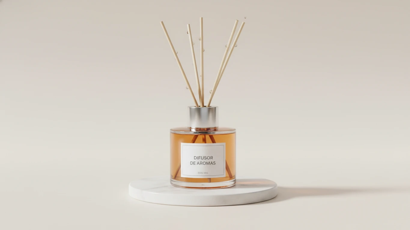 Difusor de Aromas em Frasco de Vidro