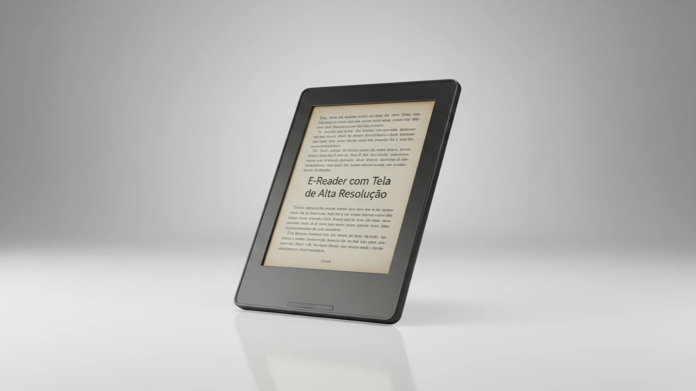 E-Reader com Tela de Alta Resolução