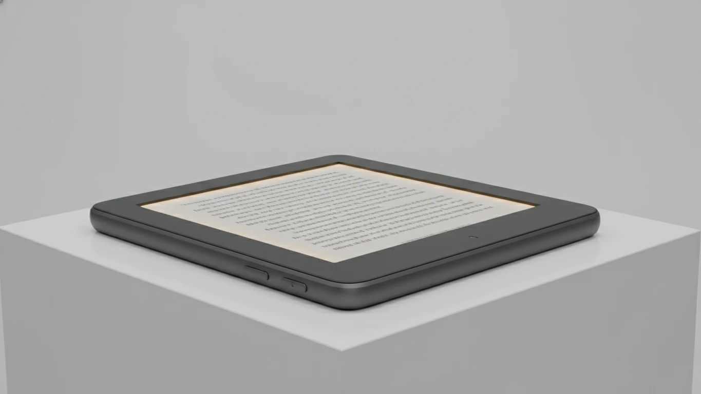 E-reader de Alta Resolução com Luz Ajustável