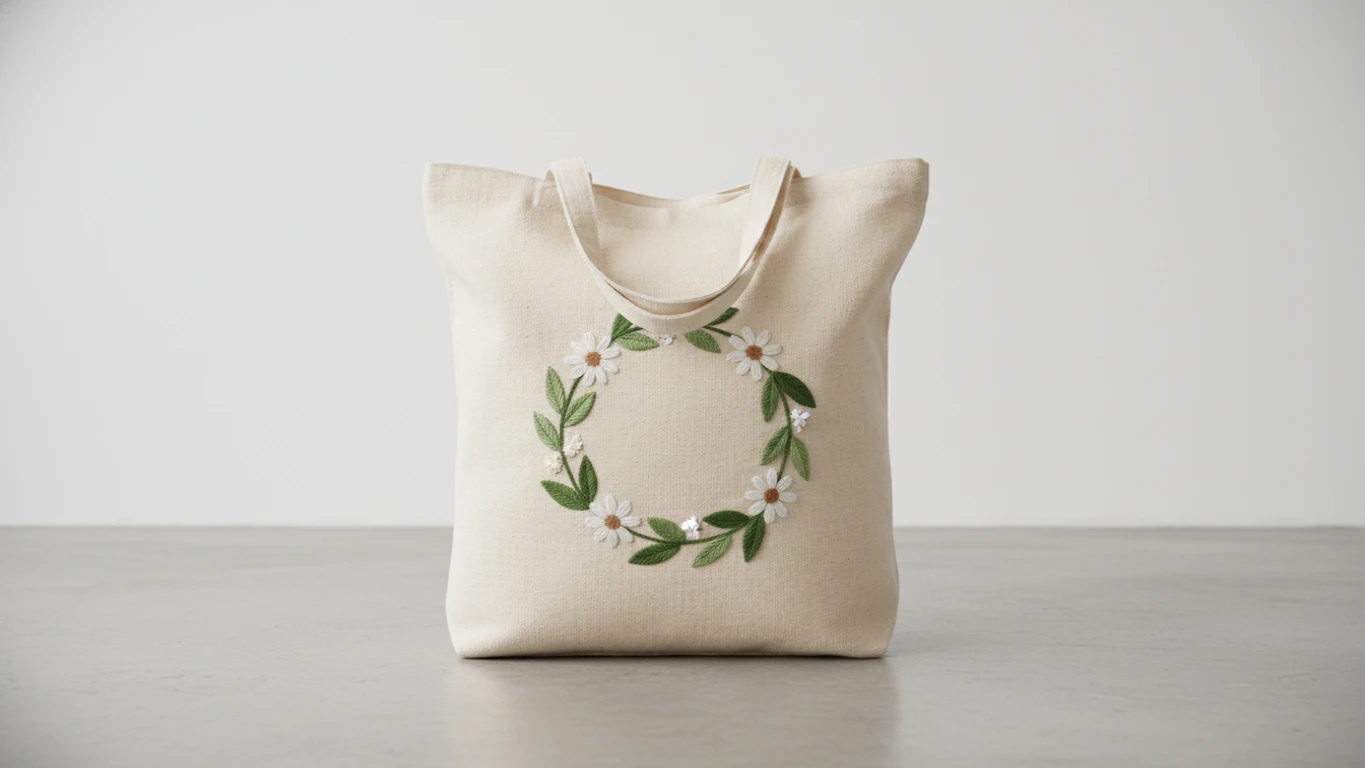 Eco-Bag Bordada Sustentável