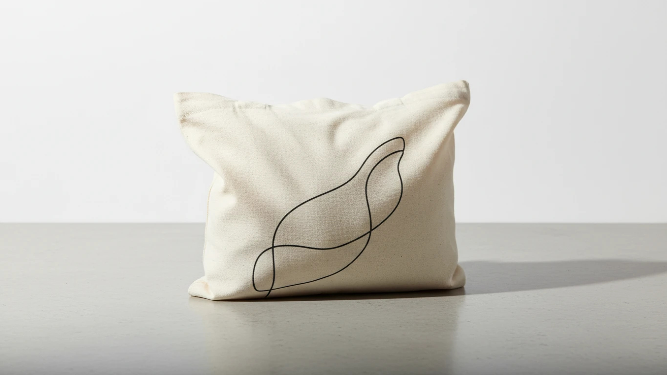 Ecobag de Algodão com Estampa Minimalista