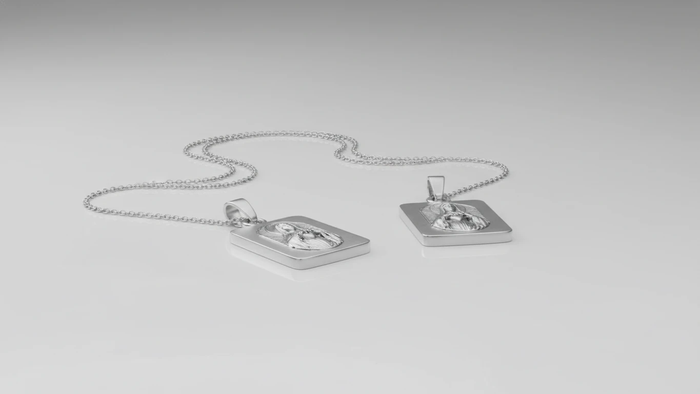 Escapulário Clássico em Prata