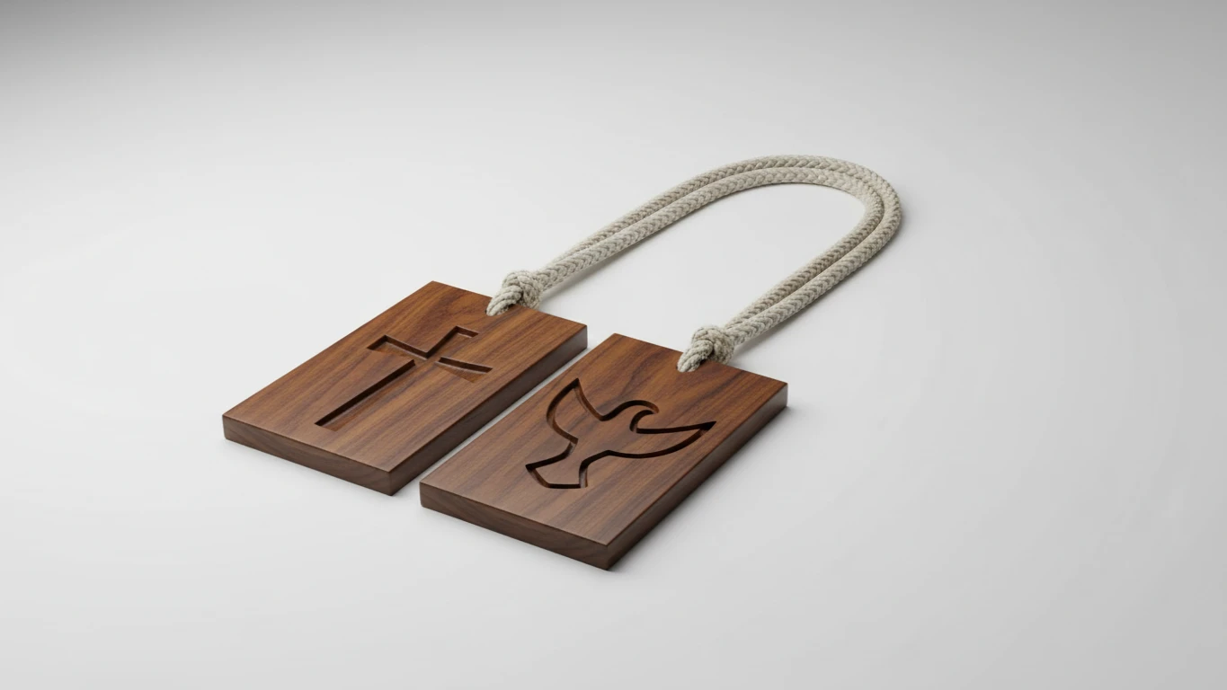 Escapulário de Porta em Madeira Nobre