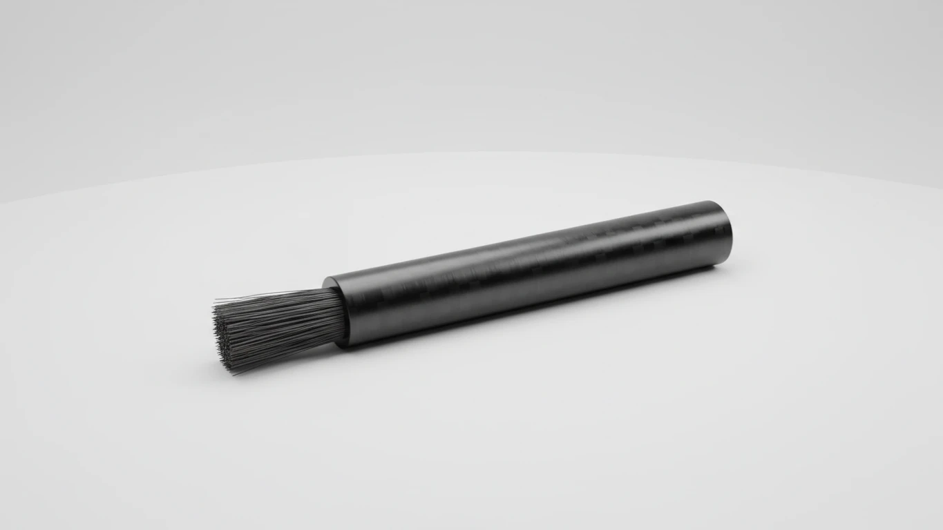 Escova de Fibra de Carbono para Agulhas