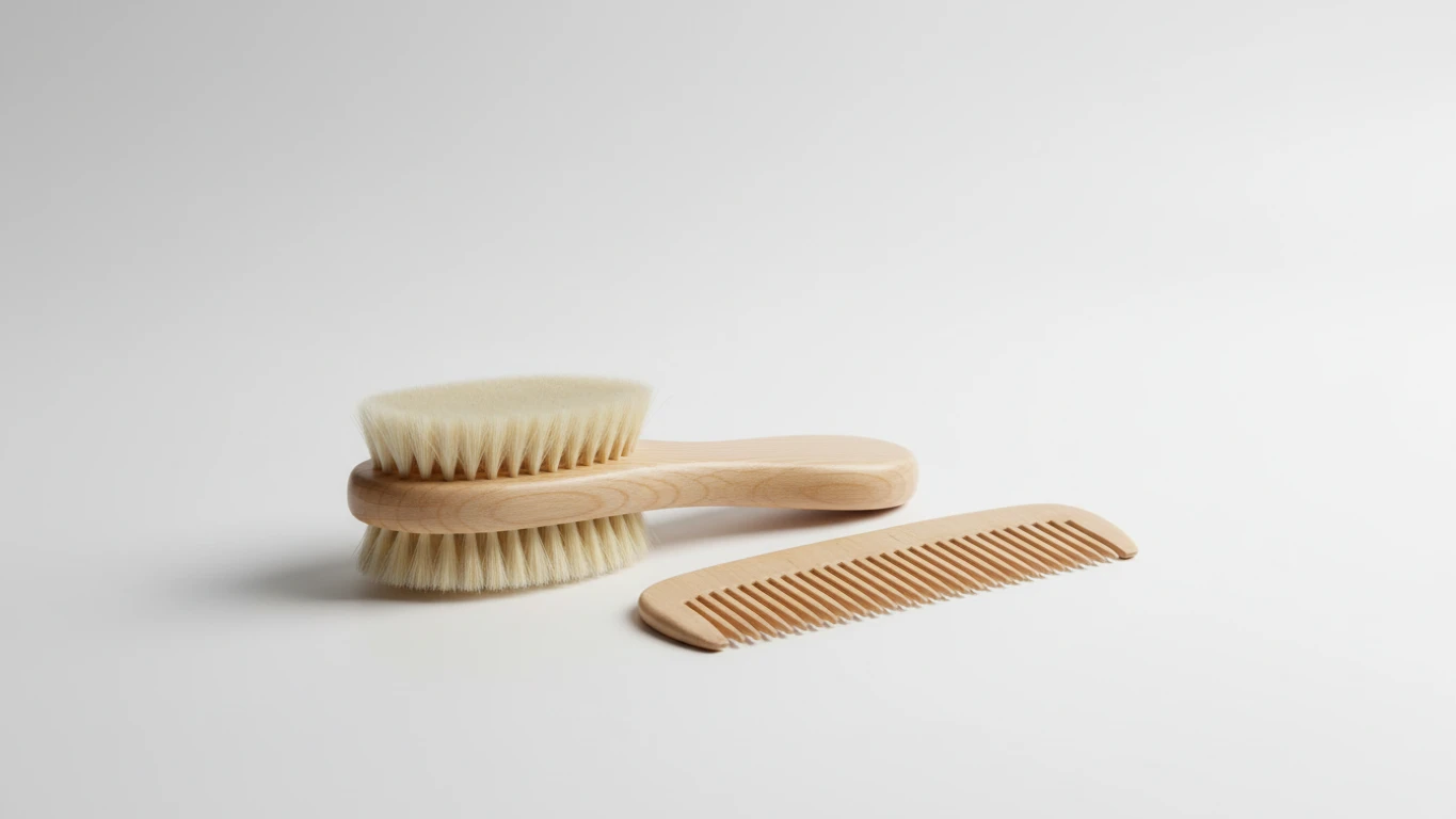 Escova e Pente de Cabelo Macios para Bebê