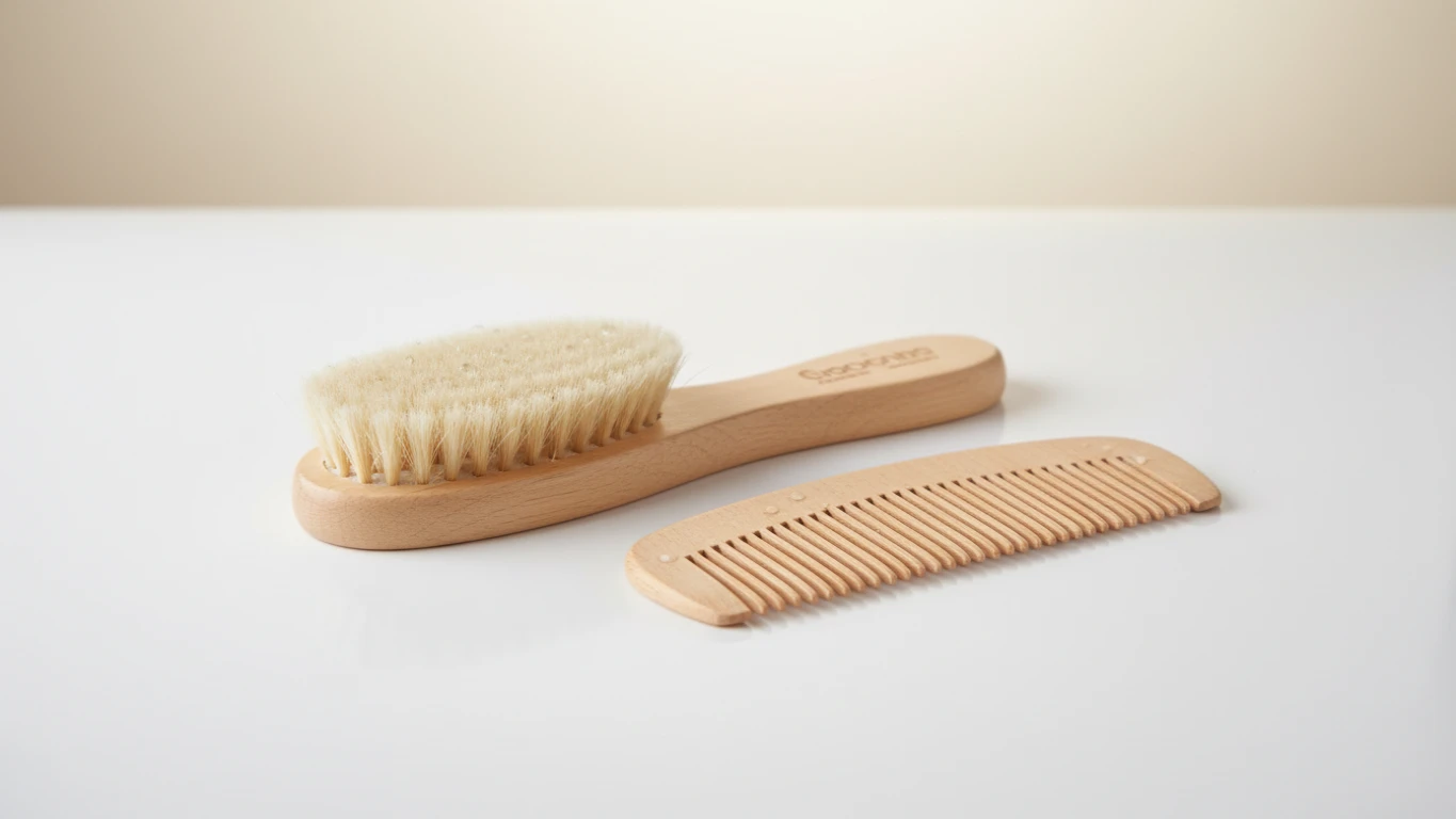 Escova e Pente para Cabelo de Bebê