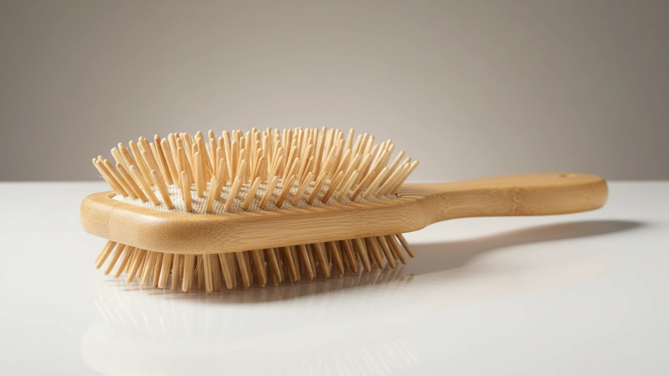 Escovinha de Cabelo com Cerdas Naturais