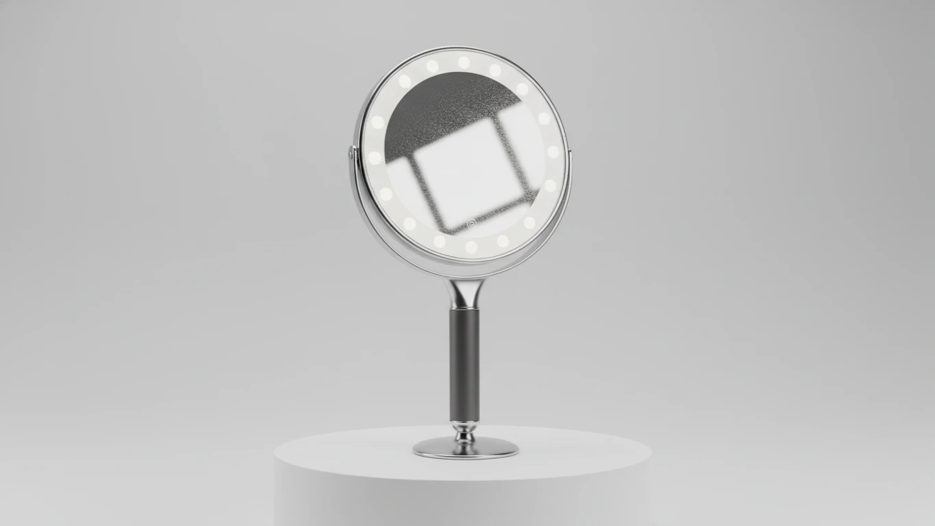 Espelho de Mão Profissional com Iluminação LED