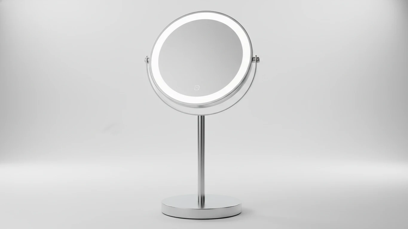 Espelho de Maquiagem com Iluminação Circular