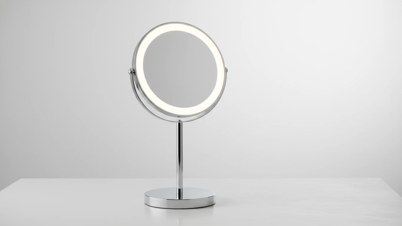 Espelho de Mesa Iluminado com LED