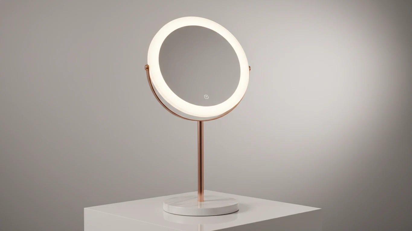 Espelho de Mesa com Iluminação LED
