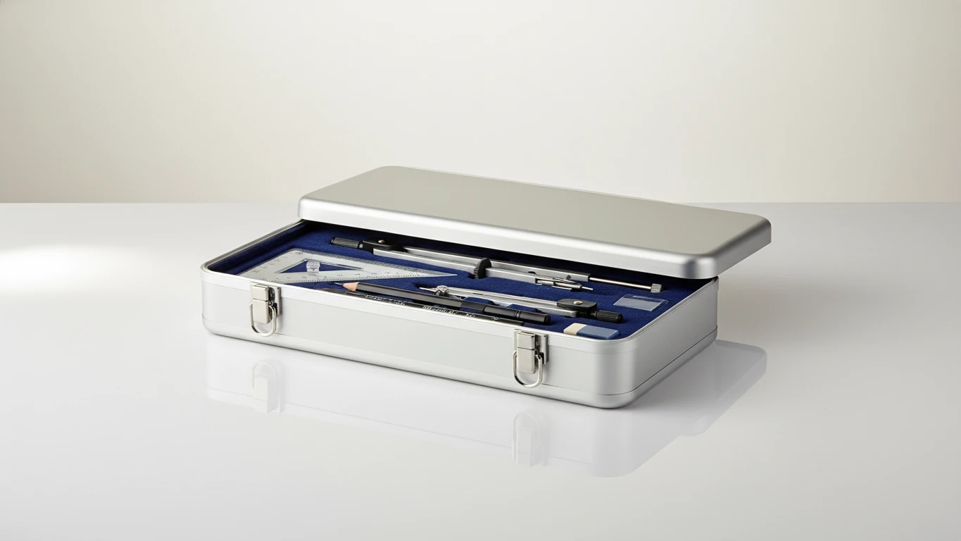 Estojo Profissional de Compasso e Geometria