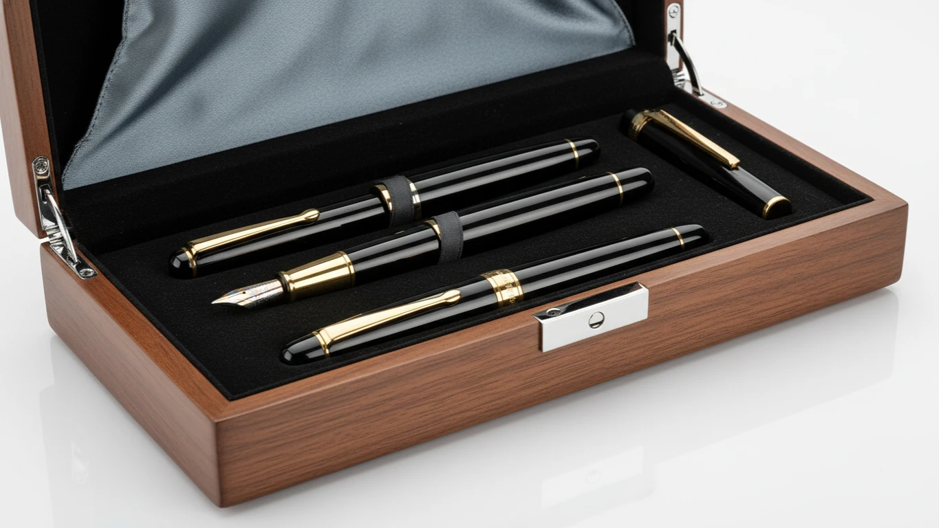 Estojo de Canetas de Luxo com Escrita Suave