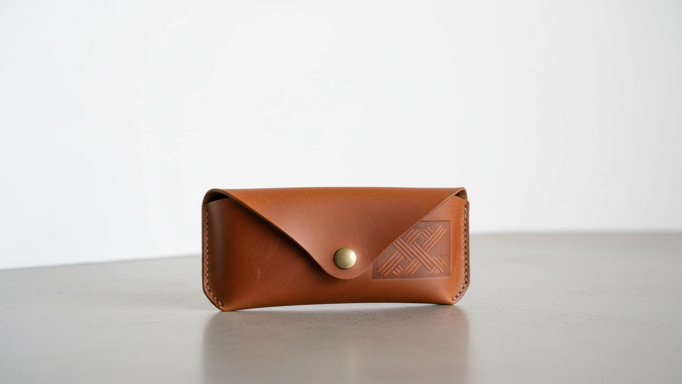 Estojo de Óculos em Couro Feito à Mão