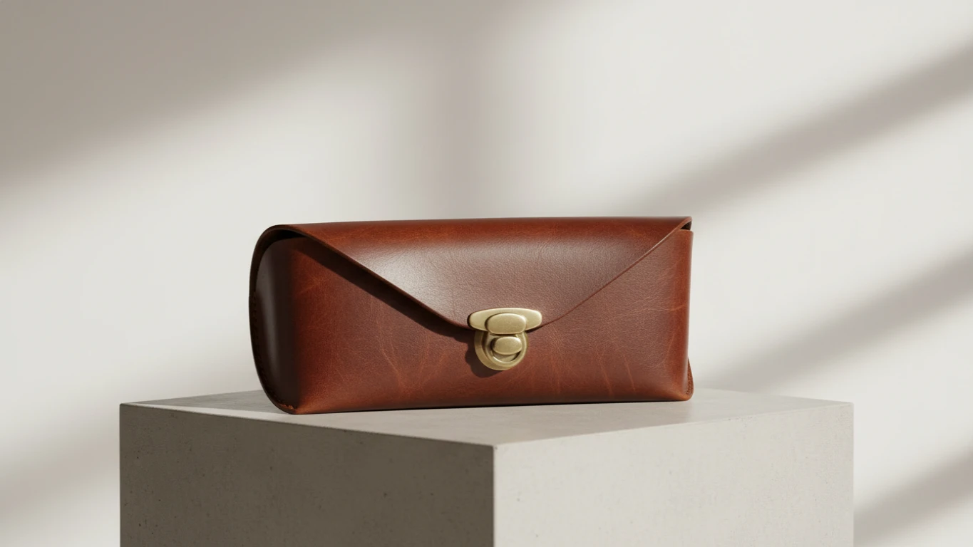 Estojo para Óculos em Couro