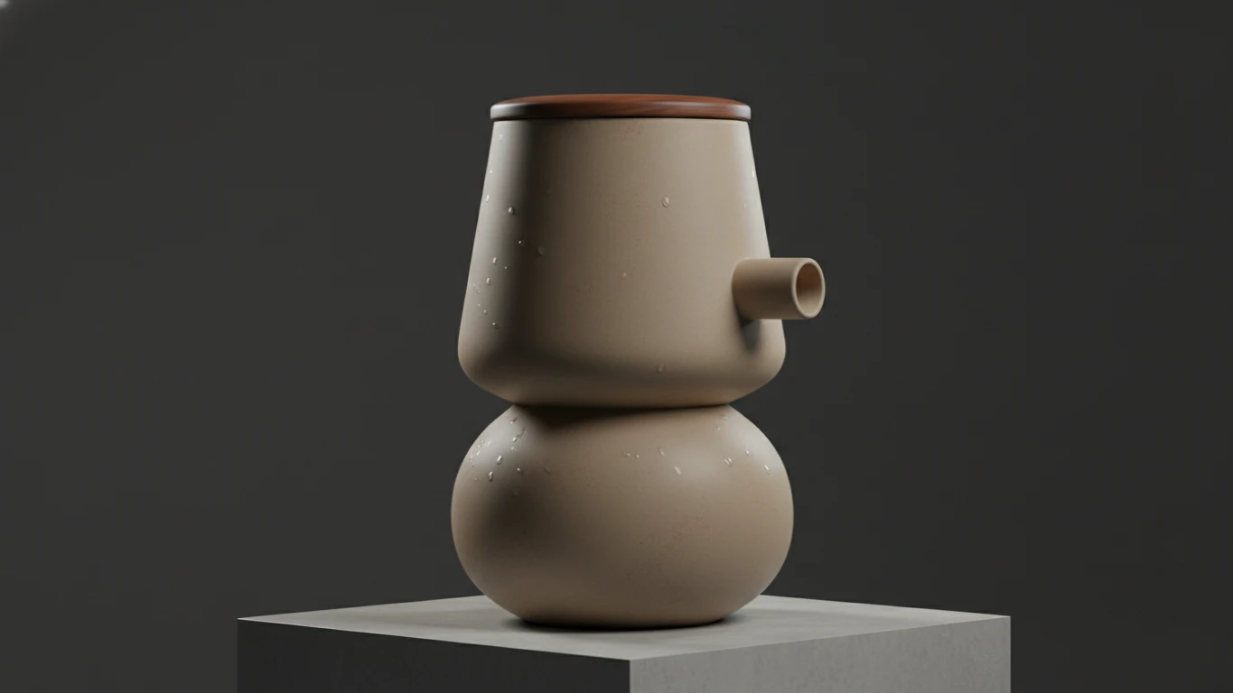 Filtro de Água de Barro com Design Moderno