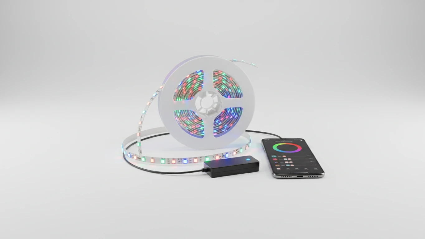 Fita de LED RGB com Controle por Aplicativo