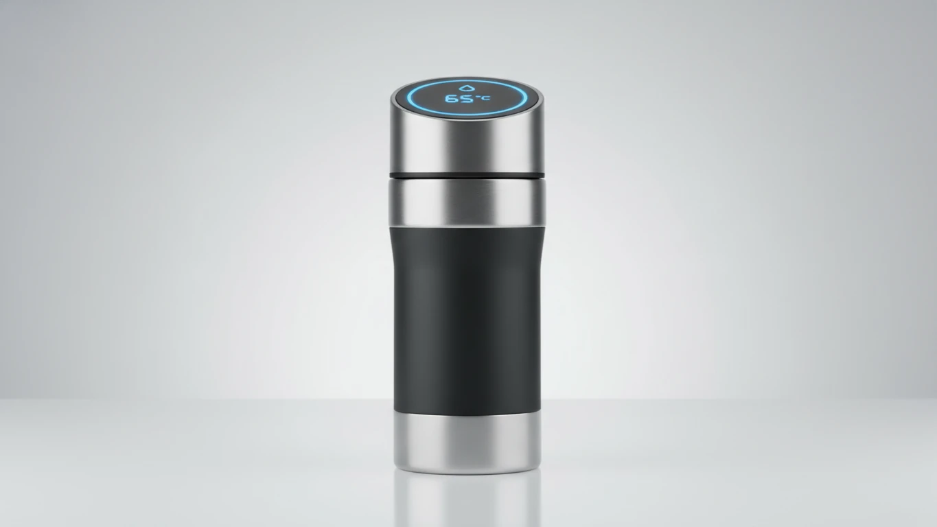 Garrafa Térmica Inteligente com Display LED