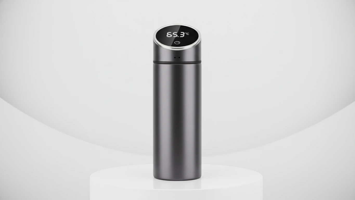 Garrafa Térmica com Termômetro Digital